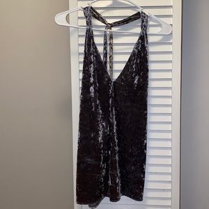 ✨NWT✨ Zara grey velvet top